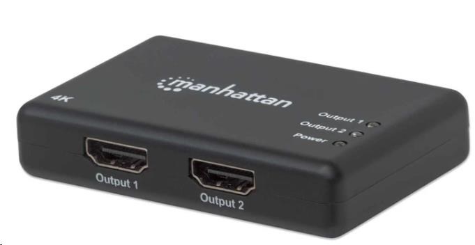 MANHATTAN Splitter HDMI 2 porty, 4K@30Hz, čierny 207669 Manhattan
