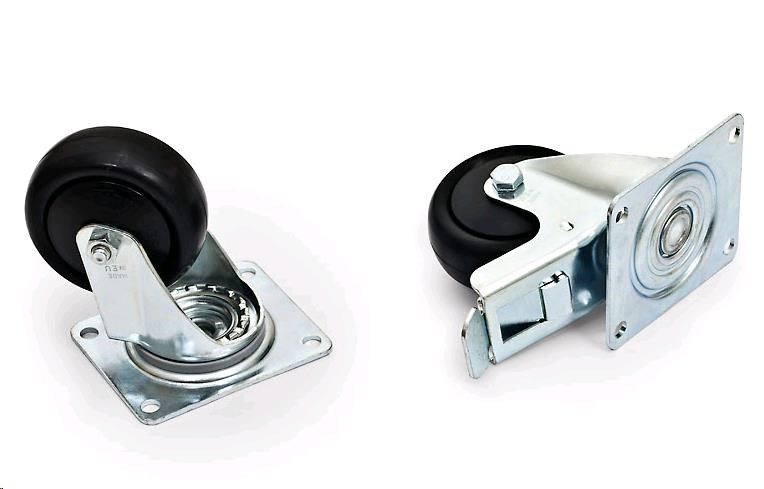 TRITON Sada 4 koliesok (2ks s brzdou, 2ks bez brzdy) max.nosnosť 800 kg RAX-MS-X81-X1 Triton