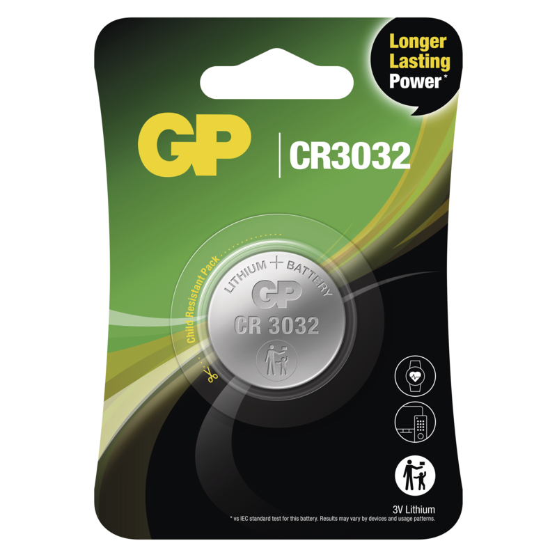 GP CR3032 Lítiová batéria - 1ks 1042303211 GP Batteries