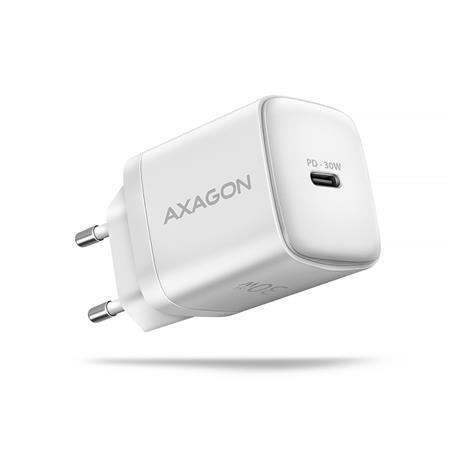 AXAGON ACU-PD30W, Sil nabíjačka do siete 30W, 1x port USB-C, PD3.0/PPS/QC4+/SFC/AFC/Apple, biela Axagon