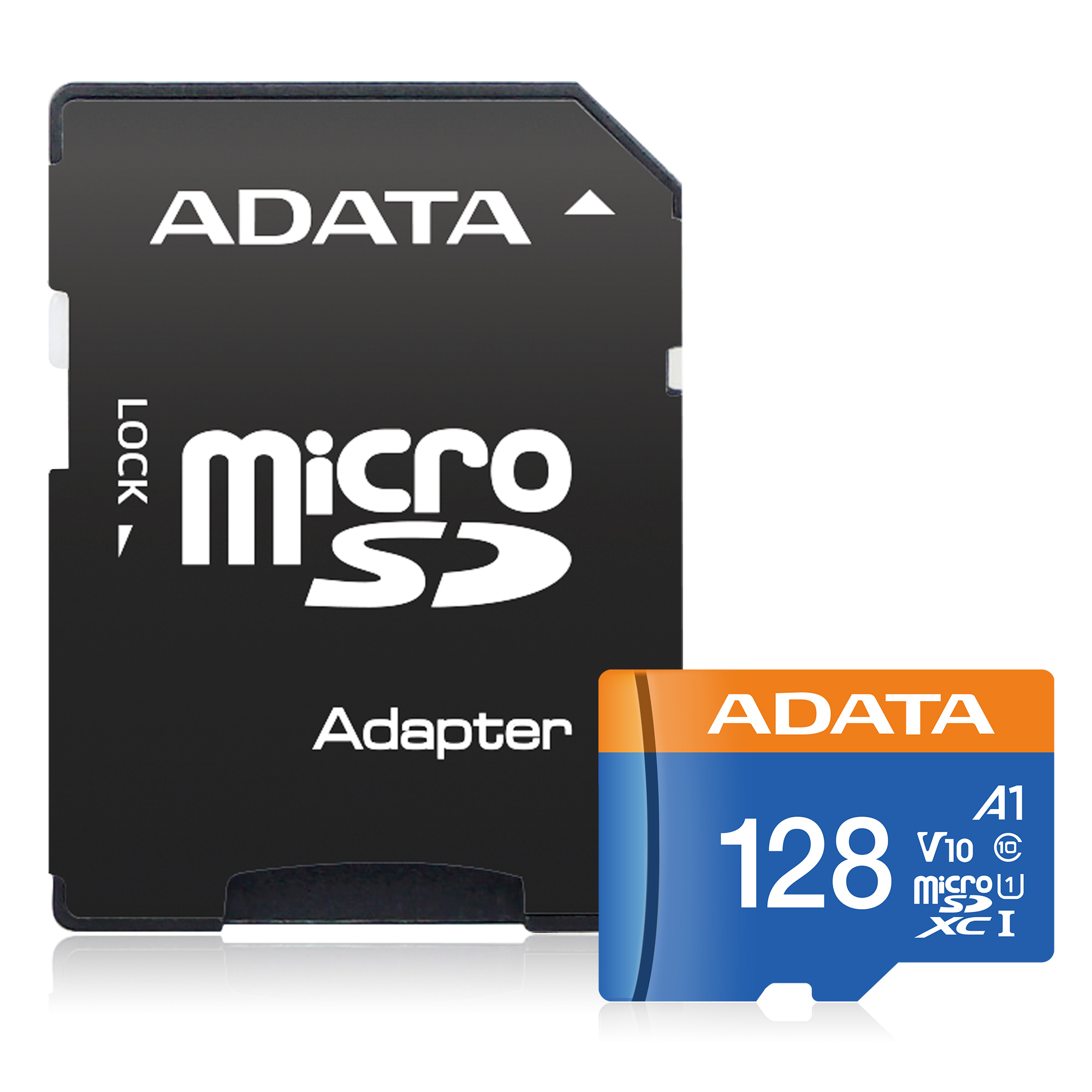 Karta ADATA MicroSDXC 128GB Premier UHS-I Class 10 + adaptér AUSDX128GUICL10A1-RA1