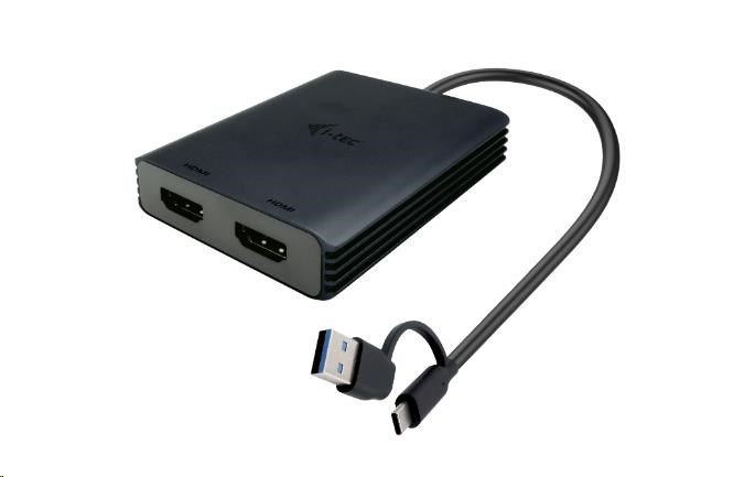 i-tec USB-A/USB-C Dual 4K HDMI Video adaptér CADUAL4KHDMI I-Tec