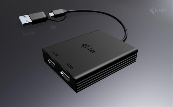 i-tec USB-A/USB-C Dual 4K HDMI Video adaptér CADUAL4KHDMI I-Tec