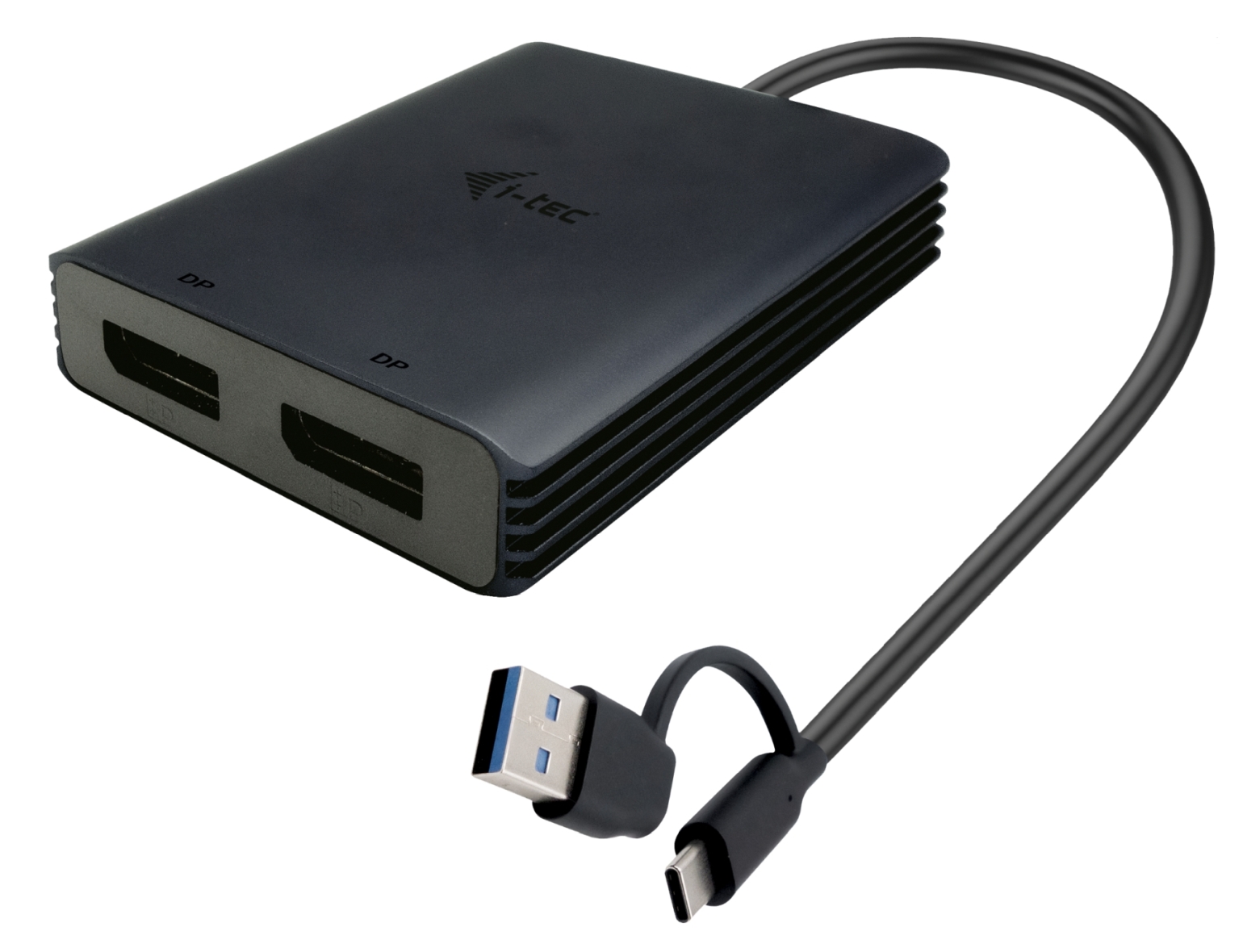 i-tec USB-A/USB-C Dual 4K DP Video adaptér CADUAL4KDP I-Tec