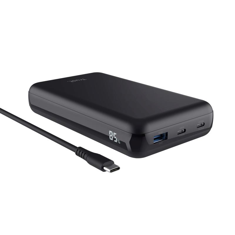 TRUST Powerbanka pro Notebook 100W, 2xUSB-C, 1xUSB 25240 Trust