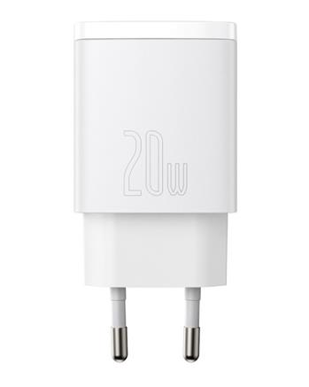 Baseus CCXJ-B02 Compact Quick Nabíječka USB/USB-C 20W White 6953156207240 NoName