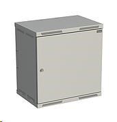 Nástenný rozvádzač Solarix SENSA 12U 400mm, plechové dvere, RAL 7035 SENSA-12U-64-21-G 83000084L