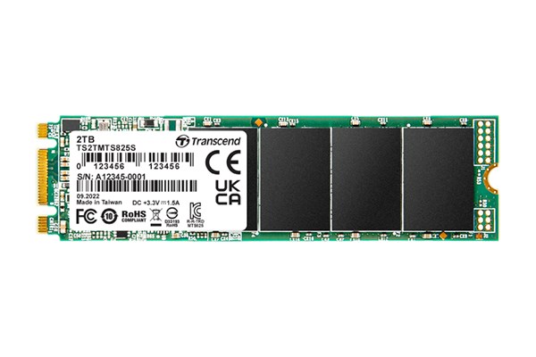 TRANSCEND MTS825S 2TB SSD disk M.2, 2280 SATA III 6Gb/s (3D TLC), 560MB/s R, 500MB/s W TS2TMTS825S Transcend