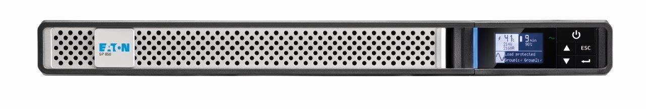 EATON 5P Gen2 UPS, 650 VA, 520 W, Input: C14, Outputs: (4) C13, Rack, 1U 5P650IRG2 Eaton