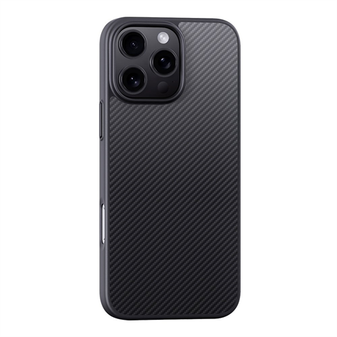 Devia kryt Kevlar Ultra-Thin Magnetic Shockproof Case pre iPhone 16 Pro Max - Black 6942297117051