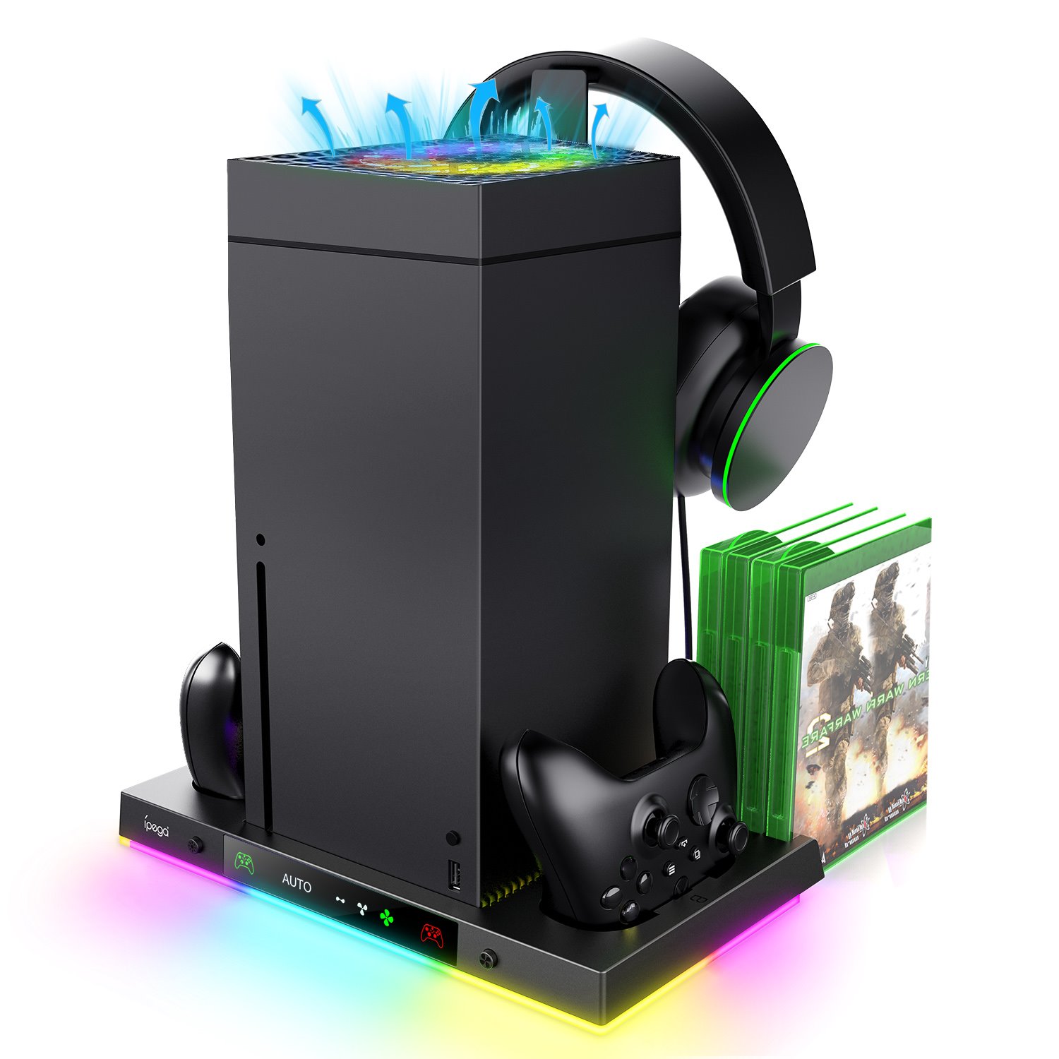 iPega XBX024S Multifunkčný Nabíjací RGB Stojan s Chladením pre Xbox 6974363711207 NoName