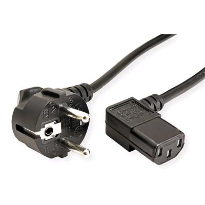 Kabel C-TECH síťový 2m 220/230V napájecí, lomený, VDE CB-PWRC13-20A C-Tech