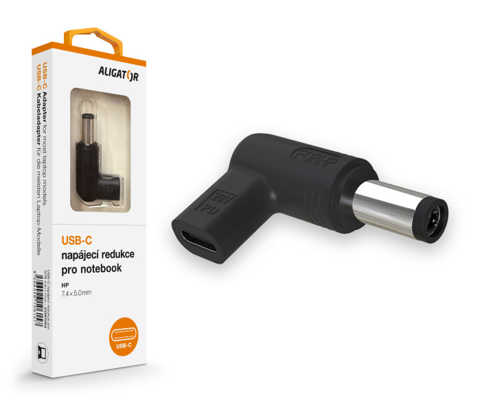 Aligator USB-C napájacia redukcia 7,4 x 5,0 mm pre notebooky HP CONT007