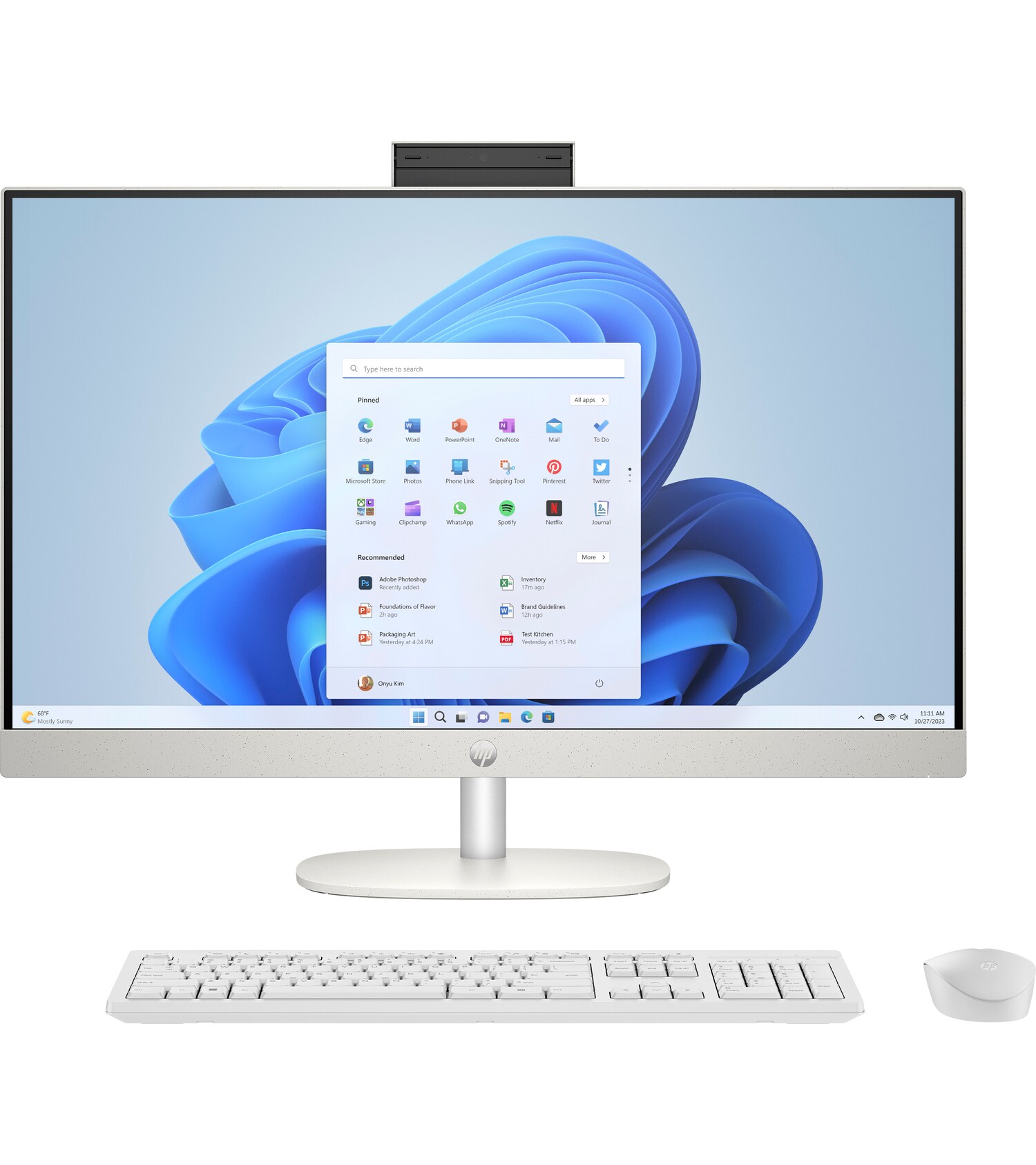 HP 27/27-cr1006nc/27''/FHD/U5-125U/16GB/1TB SSD/4C-iGPU/W11H/White/2R B22DHEA-BCM