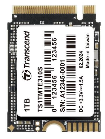 Transcend MTE310S 1TB SSD disk M.2 2230, NVMe PCIe Gen4 x4, 3D TLC, DRAM-less, 5000MB/s R, 3500MB/s W TS1TMTE310S