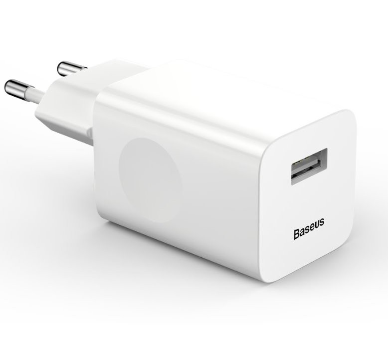 Baseus rýchlonabíjačka do siete 1xUSB Quick Charge 3.0 24W biela 6953156272446 NoName