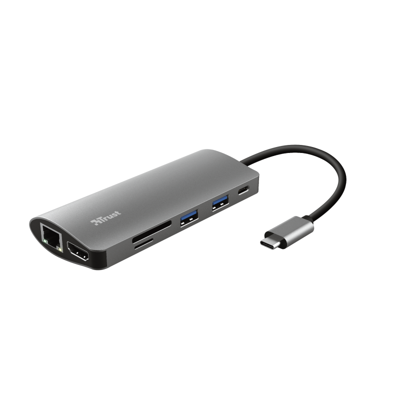 Adaptér TRUST DALYX, 7 v 1, USB-C 23775 Trust