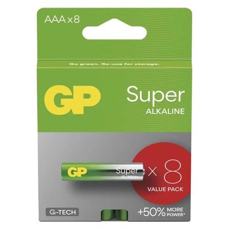 GP AAA Super alkalická (LR03) - 8 ks 1013128001 GP Batteries