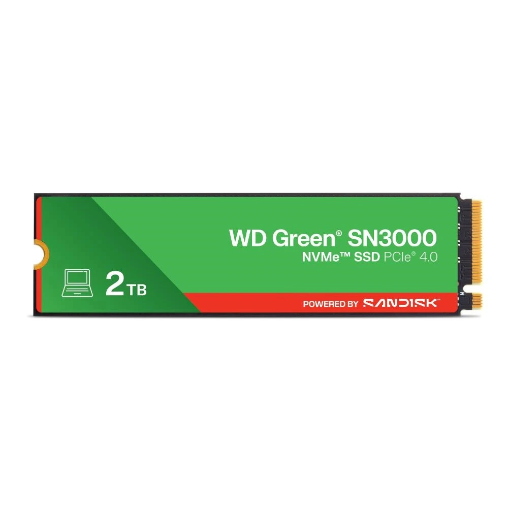 WD GREEN SSD 2TB SN3000, PCIe Gen4x4, M.2 2280, (R:5000/W:4200 MB/s) WDS200T4G0E SanDisk