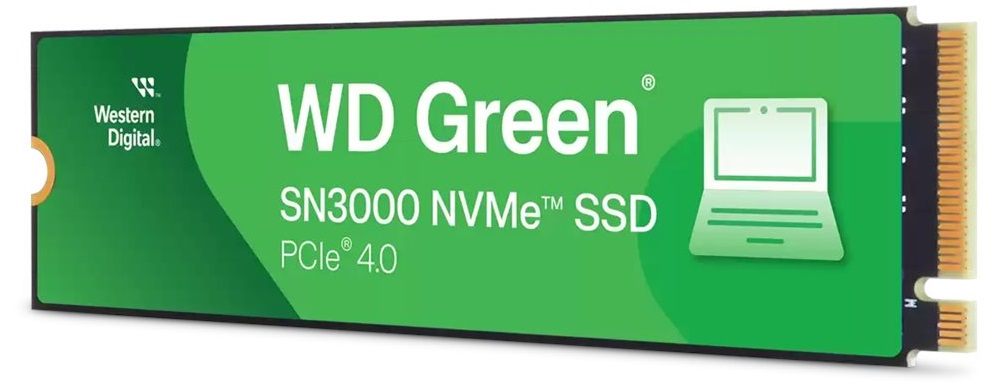 Western Digital WD GREEN SSD 2TB SN3000, PCIe Gen4x4, M.2 2280, (R:5000/W:4200 MB/s) WDS200T4G0E SanDisk