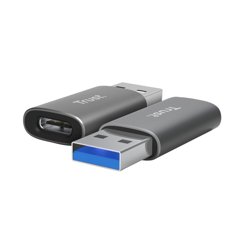TRUST CALYX USB-A to USB-C ADAPTER 2pack 25573 Trust