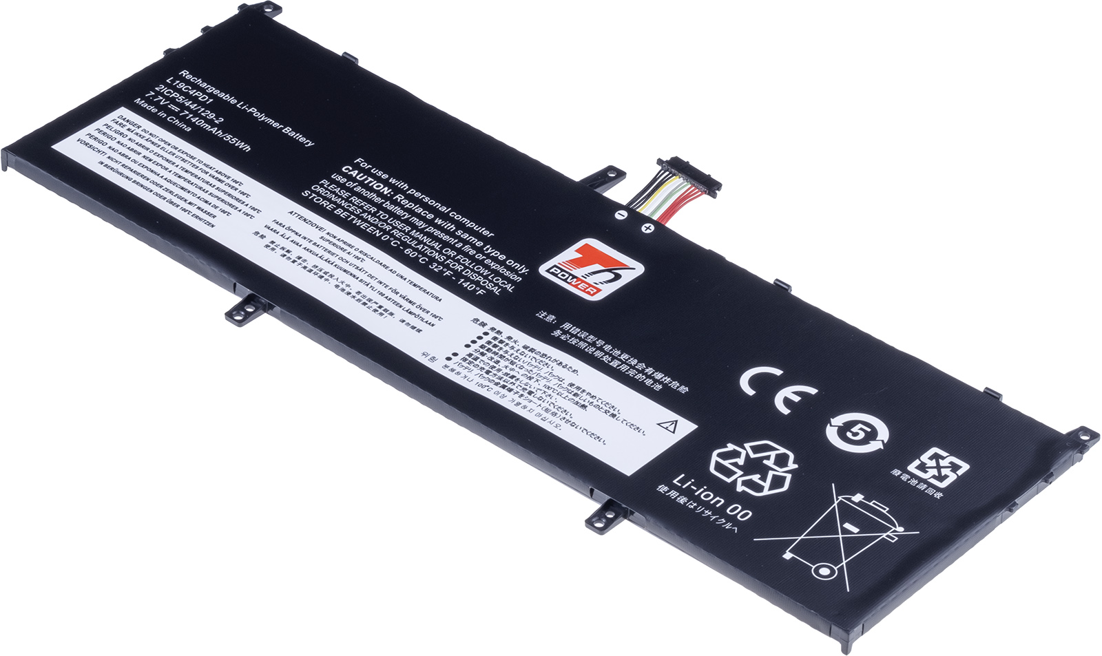 Batéria T6 Power Lenovo Yoga C640-13IML, Yoga 6-13ARE05, 7140mAh, 55Wh, 4cell, Li-poly NBIB0238 T6 power