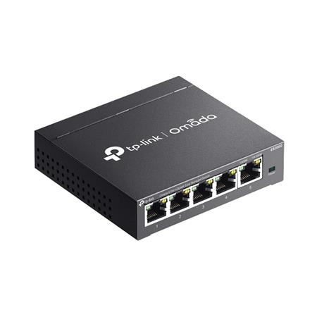 TP-LINK "Omada 5-Port Gigabit Easy Managed SwitchPORT: 5× Gigabit RJ45 PortsSPEC: Desktop Steel CaseFEATURE: Integrat ES205G TP-link