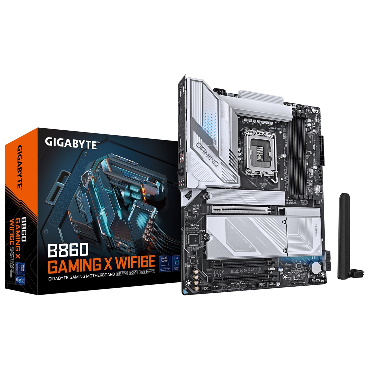 GIGABYTE MB Sc LGA1851 B860 GAMING X WIFI6E, Intel B860, 4xDDR5, 1xThunderbolt, 1xDP, 1xHDMI, WiFi, ATX Gigabyte