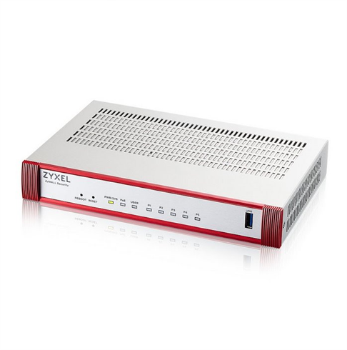 Zyxel USG FLEX 50 HP, 5 Gigabit user-definable ports, 1*1G PoE+, 1*USB with 1 YR Entry Defense Pack USGFLEX50HP-EU0101F ZyXEL