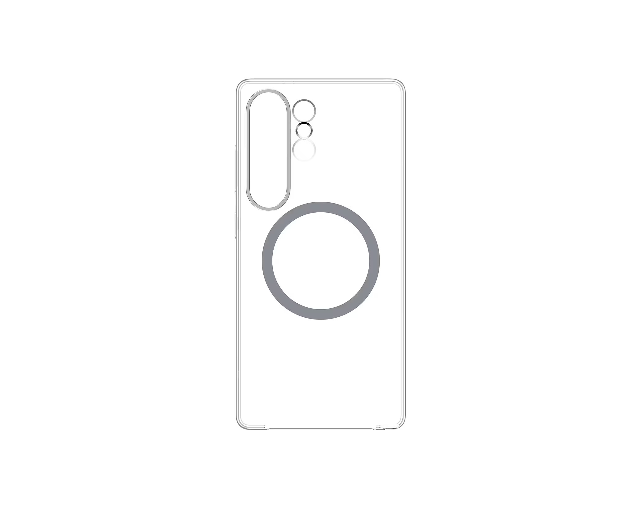 Samsung Priehľadný kryt s magnetickým úchytom pre Galaxy S25 Ultra Transparent GP-FPS938SAATW