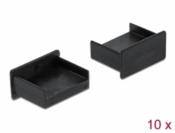 Delock Prachová záslepka pro USB Type-A samice samice bez uchopení 10 kusu cerná 64102 DeLock
