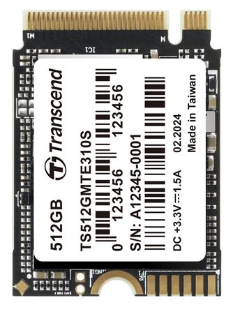TRANSCEND MTE310S 512GB SSD disk M.2 2230, NVMe PCIe Gen4 x4, 3D TLC, DRAM-less, 3300MB/s R, 1700MB/s W TS512GMTE310S Transcend