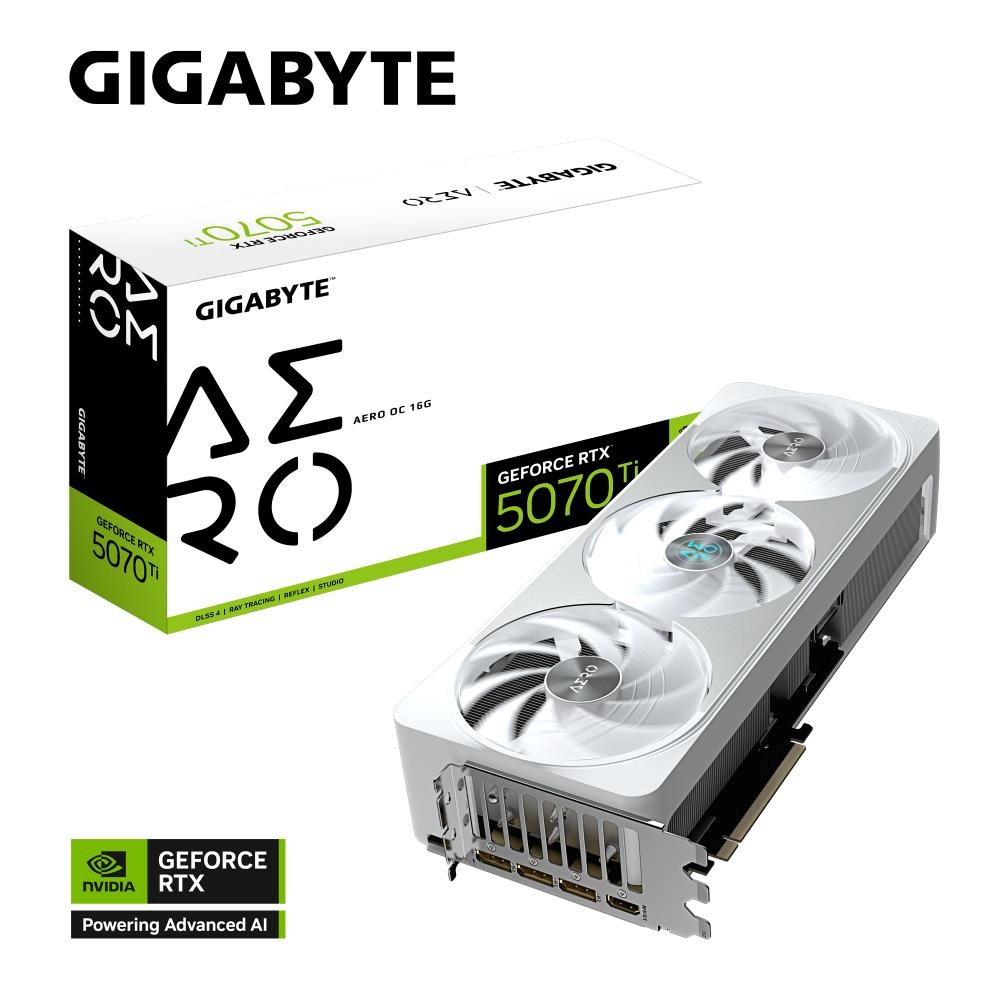 GIGABYTE GeForce RTX 5070 Ti AERO/OC/16GB/GDDR7 GV-N507TAERO OC-16GD Gigabyte