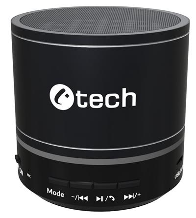 C-TECH reproduktor SPK-08B, bluetooth, baterie, USB-C, černý C-Tech