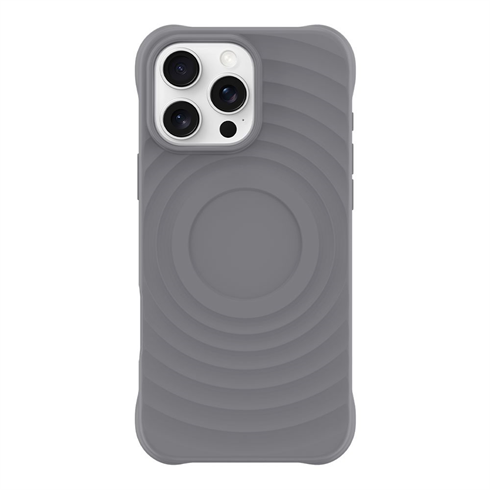 Devia kryt Ripple Magnetic Shockproof TPU Case pre iPhone 16 Pro Max - Gray 6942297116085