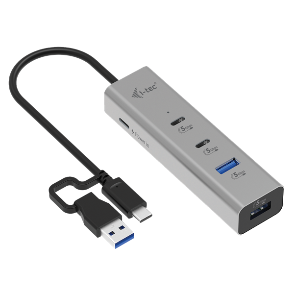 i-tec Universal Charging Metal HUB 2x USB-C + 2x USB-A Port, PD 85W CAHUBMETAL2A2CPD I-Tec
