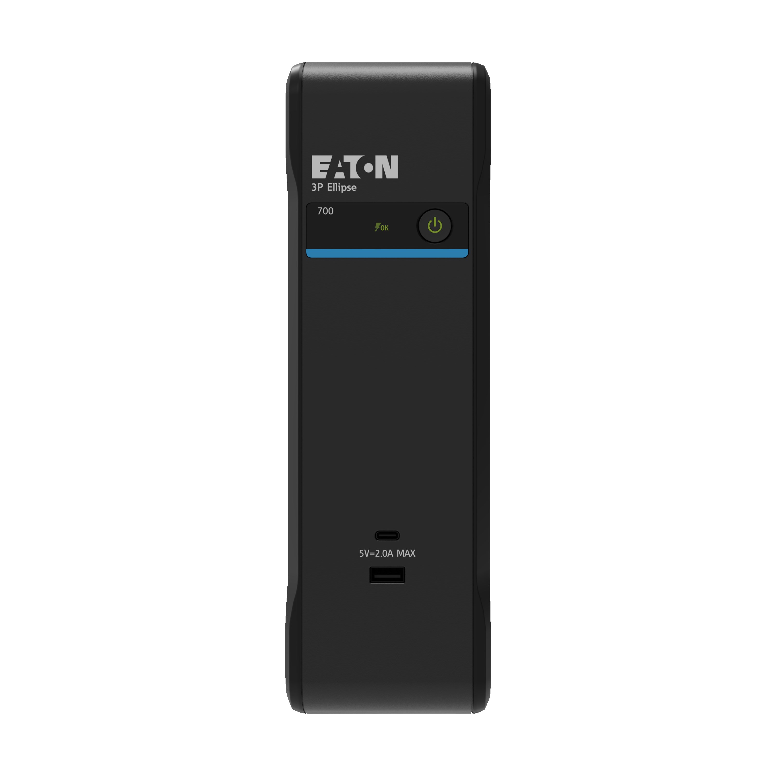 Eaton 3P Ellipse UPS USB FR, 700 VA, 420 W, Vstup: C14, Výstupy: (3) Typ E, (1) Pouze přepěťová ochrana Typ E, USB nabíj 3P700UF