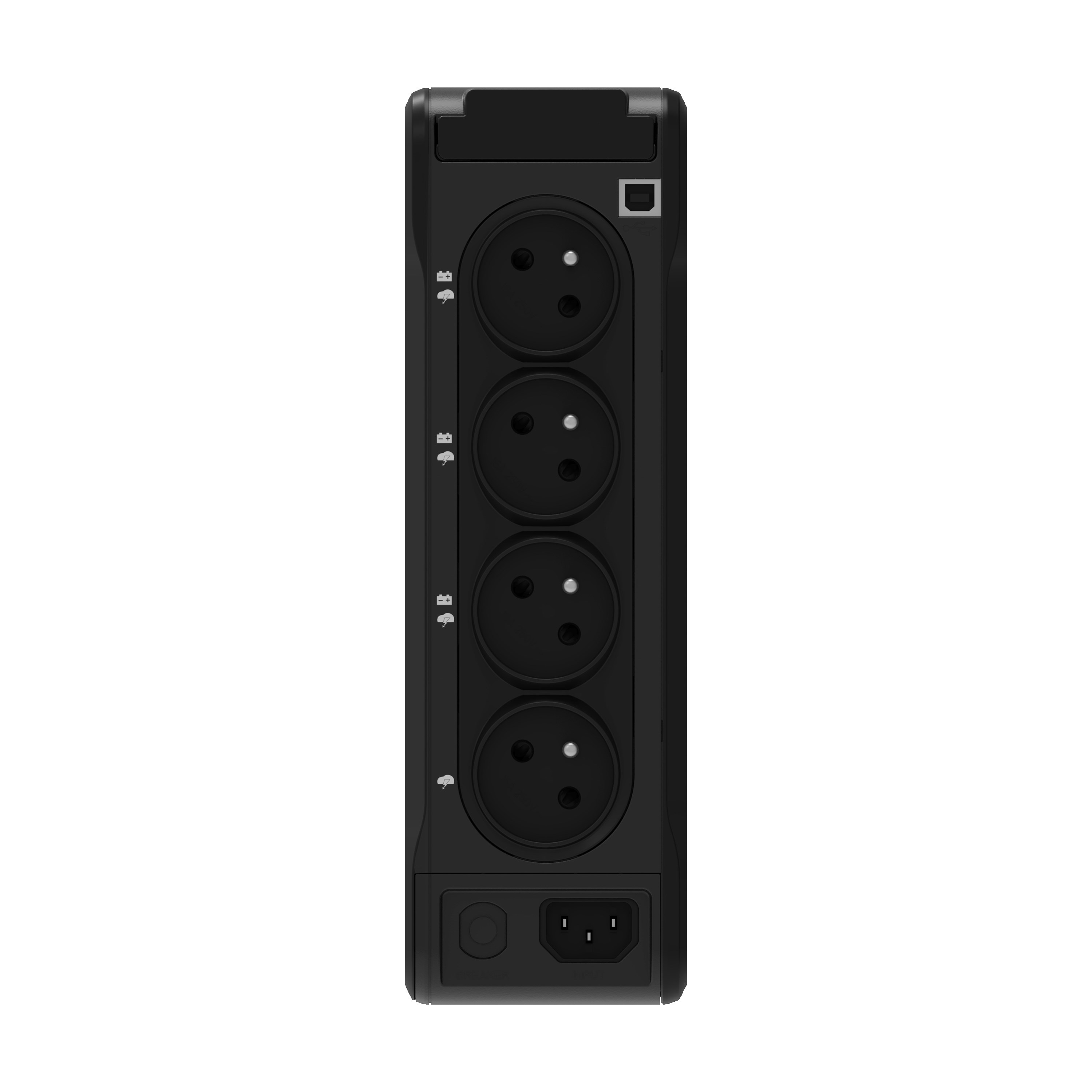 Eaton 3P Ellipse UPS USB FR, 900 VA, 540 W, Vstup: C14, Výstupy: (3) Typ E, (1) Pouze přepěťová ochrana Typ E, USB nabíj 3P900UF