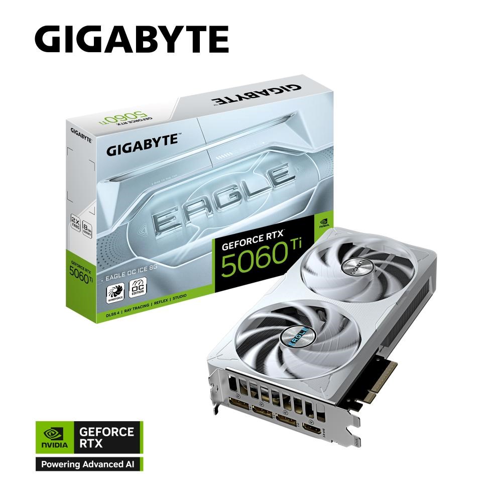 GIGABYTE GeForce RTX 5060 Ti EAGLE ICE/OC/8GB/GDDR7 GV-N506TEAGLEOC ICE-8GD Gigabyte
