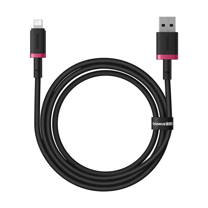 Baseus Rýchlonabíjací kábel Dura USB/Lightning 1m 2.4A červeno čierny 6932172669966 NoName