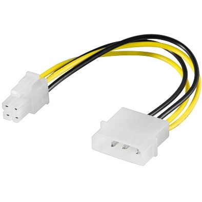 PREMIUMCORD Interný napájací kábel 1x 5,25" - 1x P4 4pin kn-4 PremiumCord