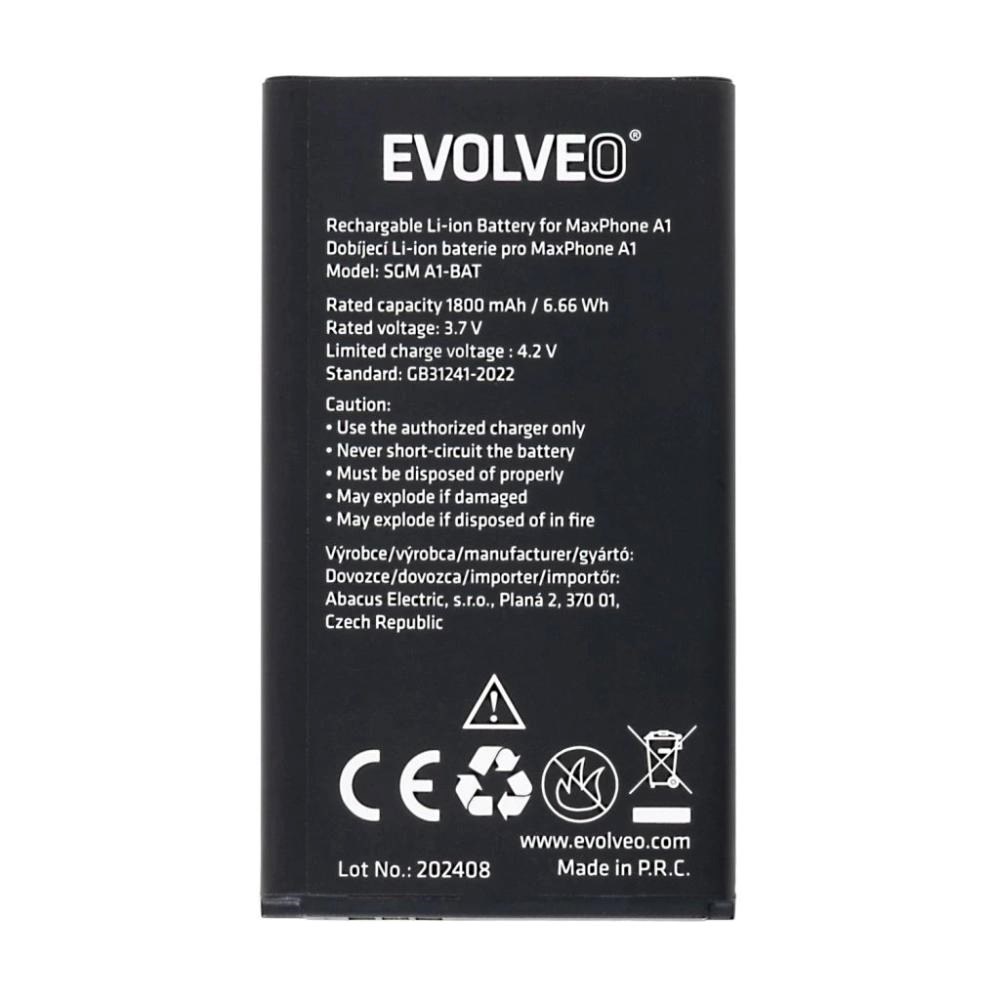 EVOLVEO originální baterie 1800 mAh pro MaxPhone A1 SGM-A1-BAT Evolveo