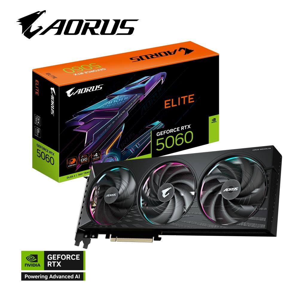 GIGABYTE AORUS GeForce RTX 5060 ELITE/8GB/GDDR7 GV-N5060AORUS E-8GD Gigabyte