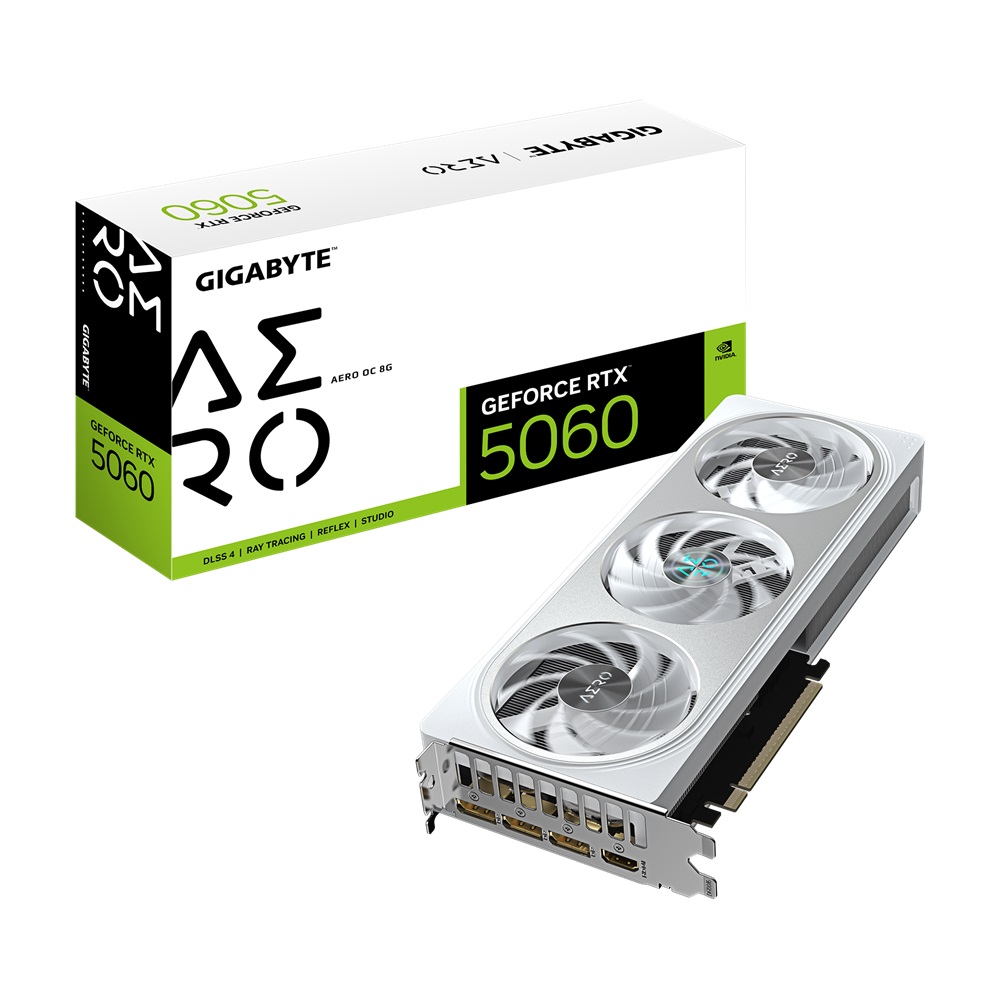 GIGABYTE GeForce RTX 5060 AERO/OC/8GB/GDDR7 GV-N5060AERO OC-8GD Gigabyte