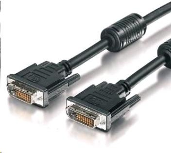 PREMIUMCORD prepojovací kábel DVI na DVI 5 m (DVI-D, M/M, dual link) kpdvi2-5 PremiumCord
