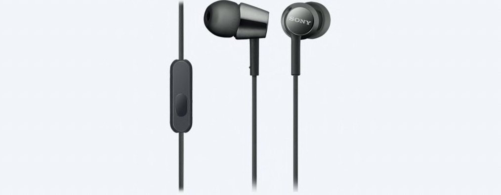 SONY slúchadlá MDR-EX155AP, čierne MDREX155APB.AE Sony