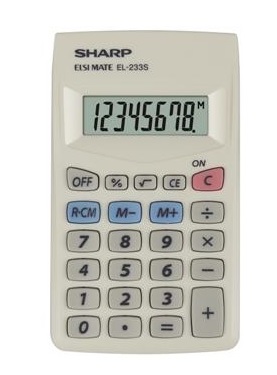 PLATINET SHARP CALCULATOR HANDHELD BOX EL233S SH-EL233S Platinet