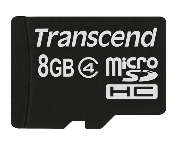 Karta TRANSCEND MicroSDHC 8 GB triedy 4, bez adaptéra TS8GUSDC4 Transcend