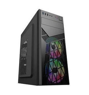 EUROCASE skříň ML N6-560B, ATX, 2x USB-A, 1x USB-C, 2x 120mm ARGB Fan, černá P001041859566 Eurocase