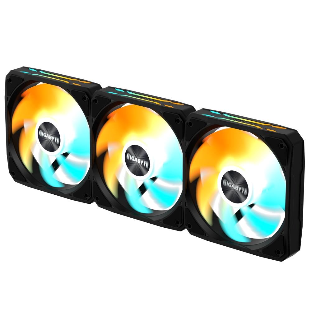 GIGABYTE ventilátor EZ CHAIN FAN 3-PACK, 3x120mm, černá GP-GBT EZFAN1203 Gigabyte